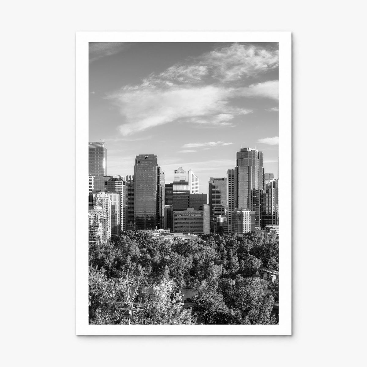 Calgary Photo Poster, print only (unframed), white border