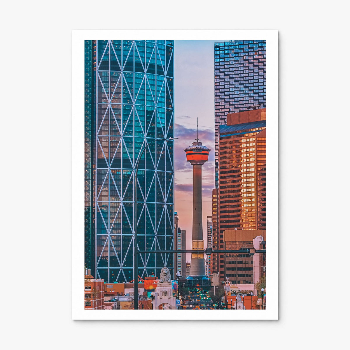 Calgary Photo Poster, print only (unframed), white border