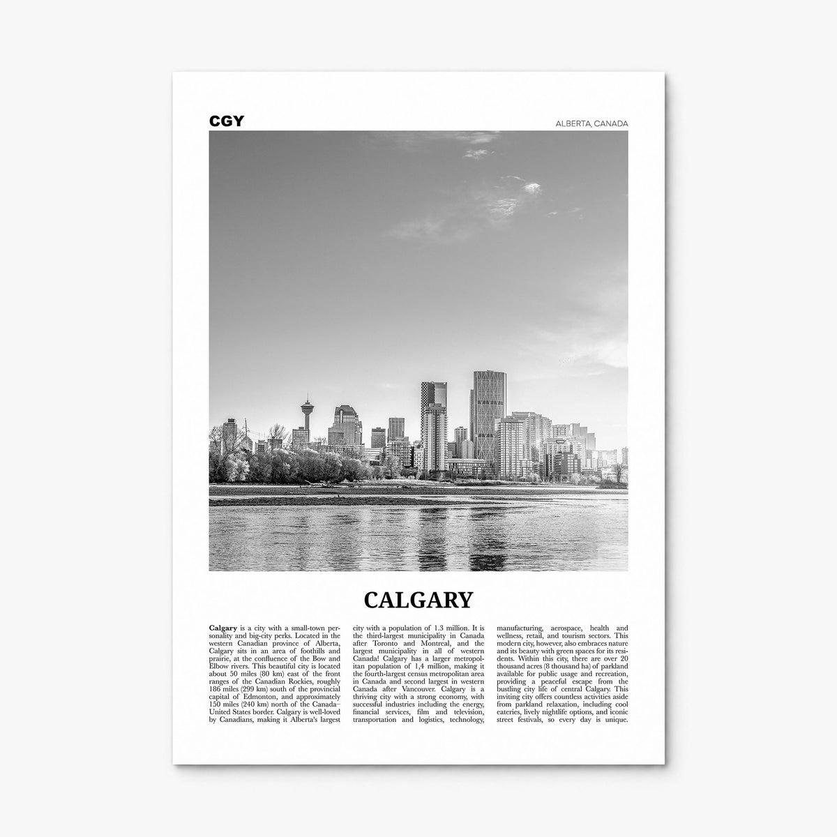 Calgary Newspaper No 1 Poster, print only (unframed)