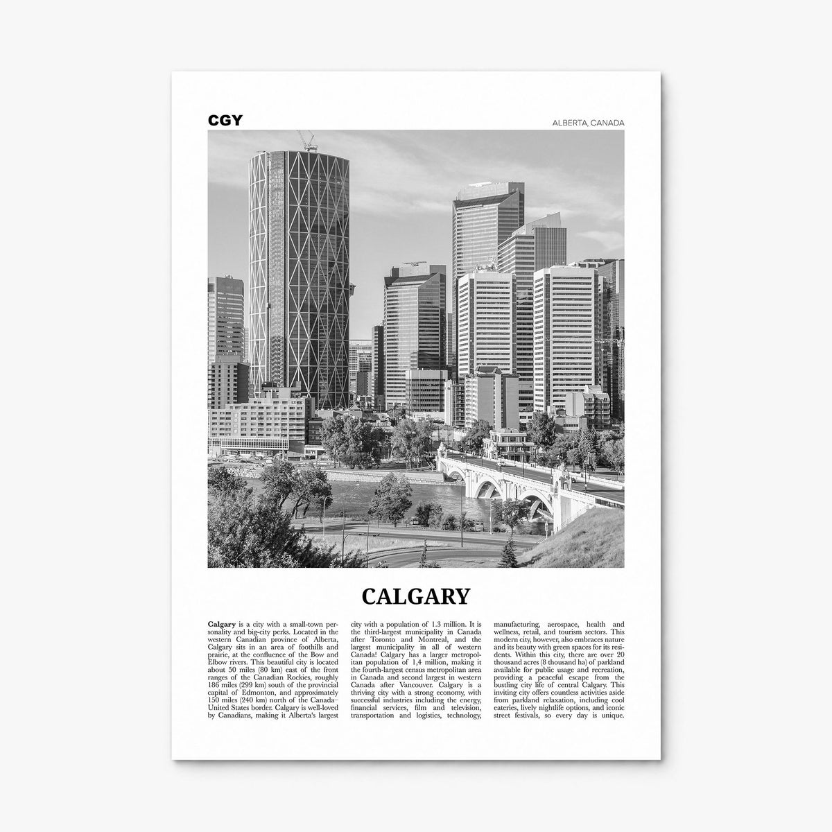 Calgary Newspaper No 2 Poster, print only (unframed)