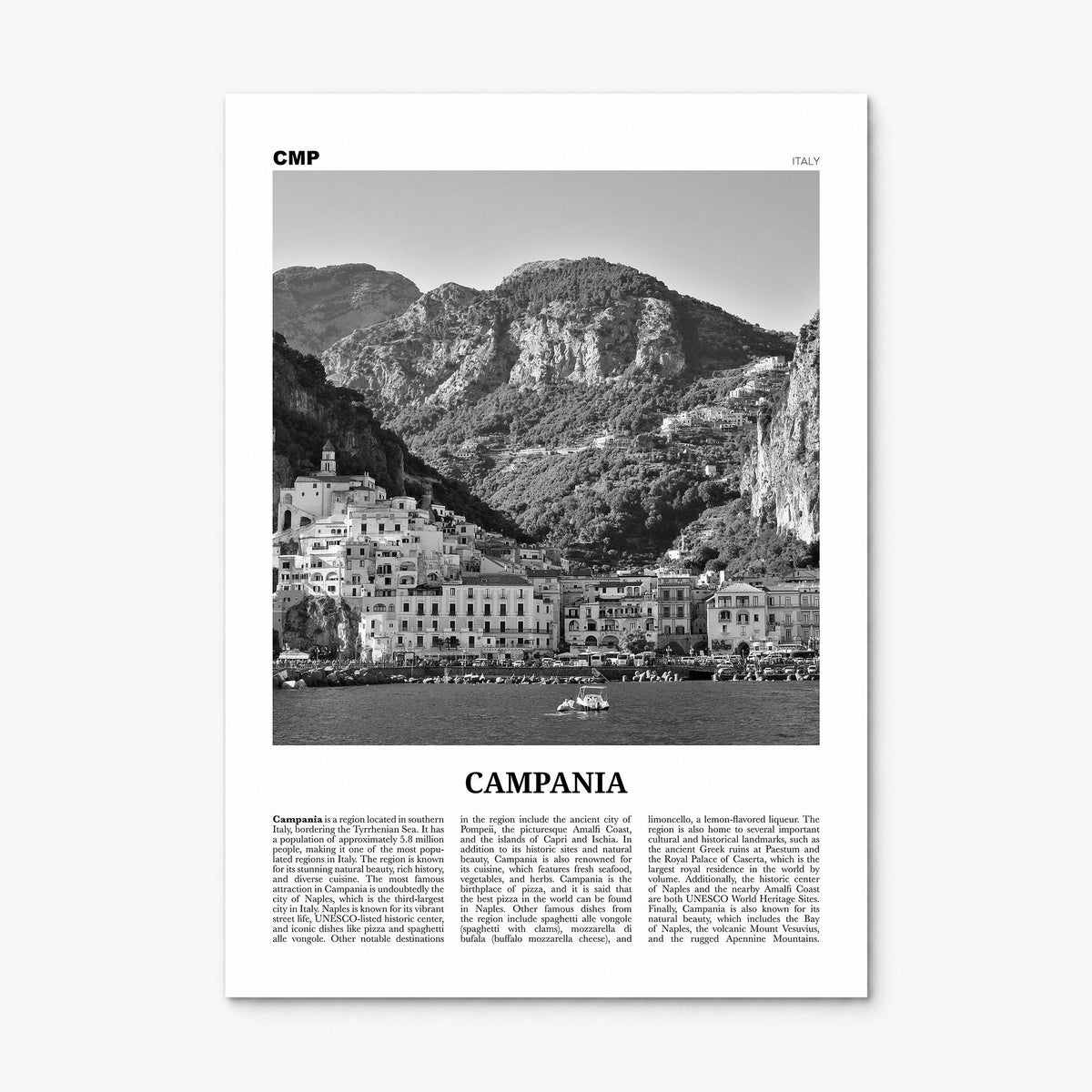 Campania Newspaper Poster, print only (unframed)