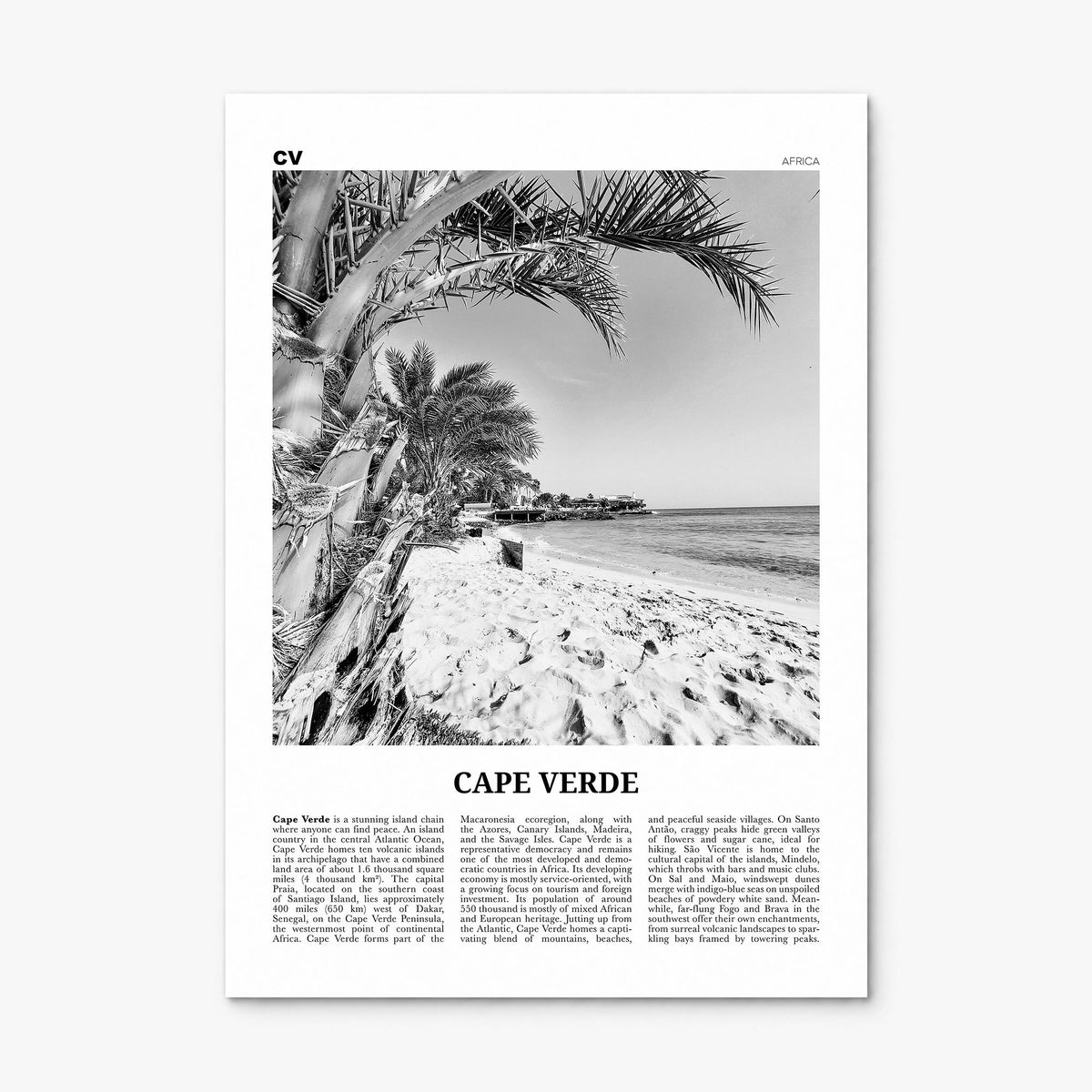 Cape Verde Newspaper No 1 Poster, print only (unframed)