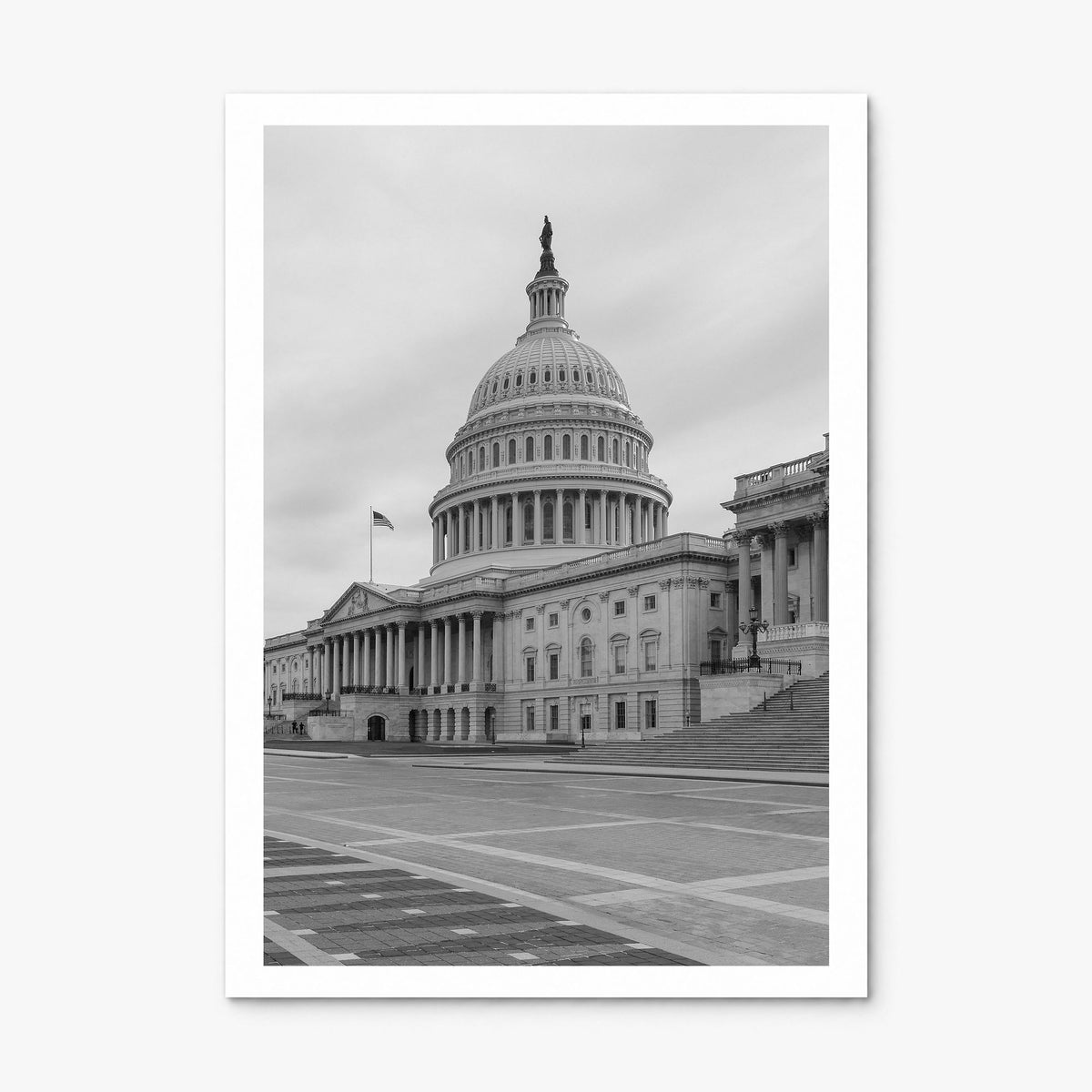 Capitol Hill Photo Poster, print only (unframed), white border