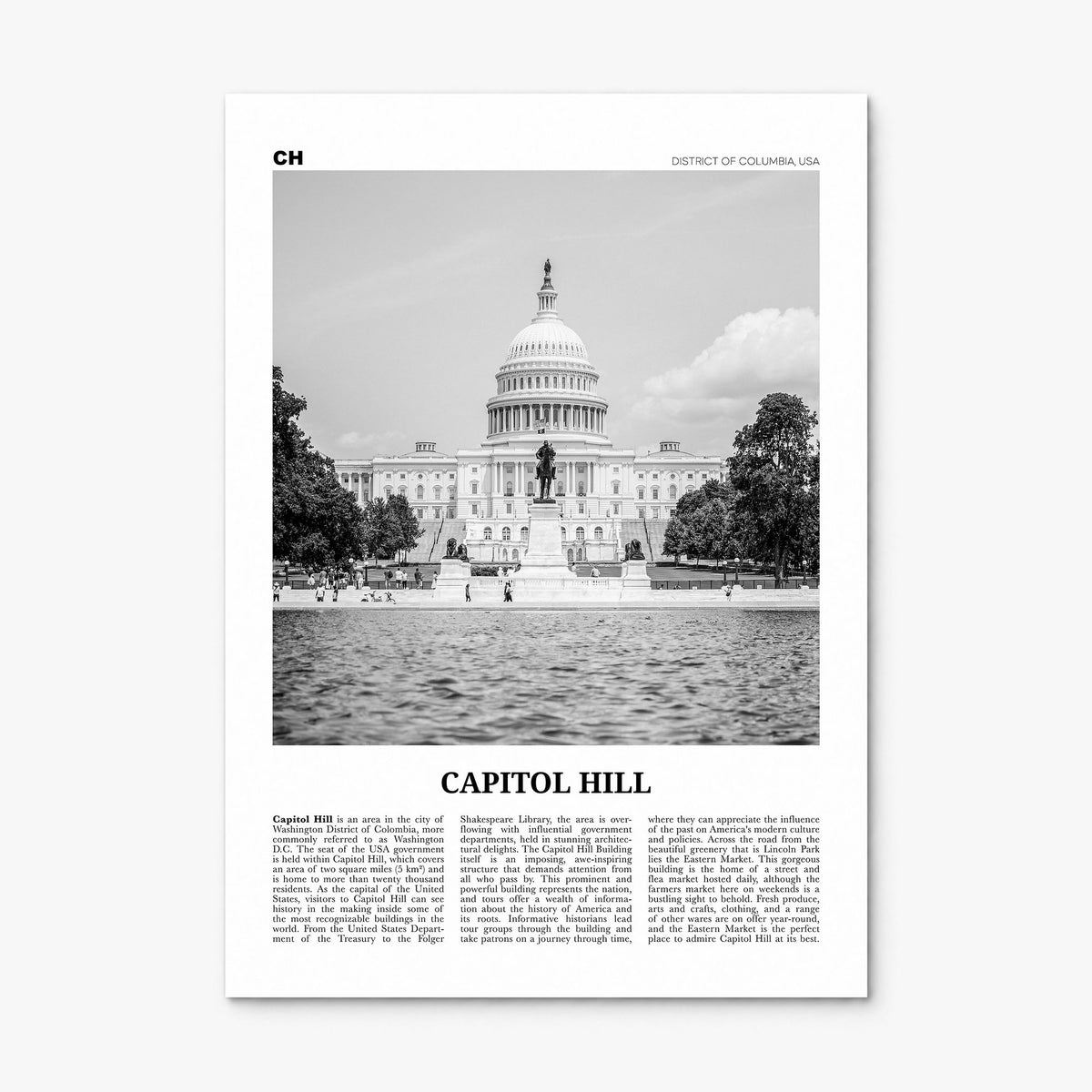 Capitol Hill Newspaper Poster, print only (unframed)