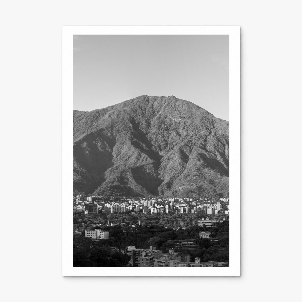 Caracas Photo Poster, print only (unframed), white border