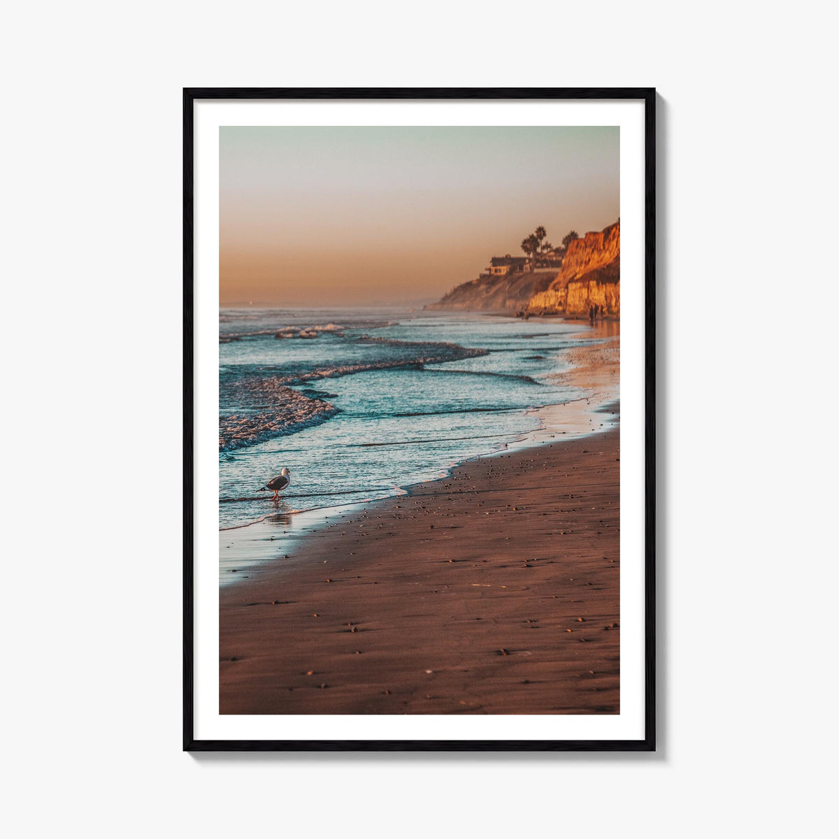 Carlsbad no. 2 colorful photo poster of California, USA – vertical wall art, unframed print shown in interior mockup