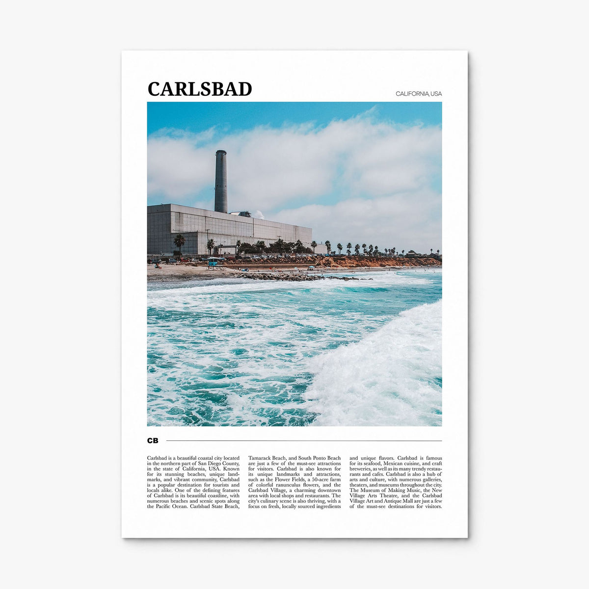 Carlsbad Travel No 1 Poster, print only (unframed)