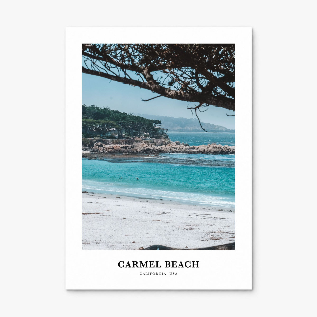 Carmel Beach Classic Poster, print only (unframed)