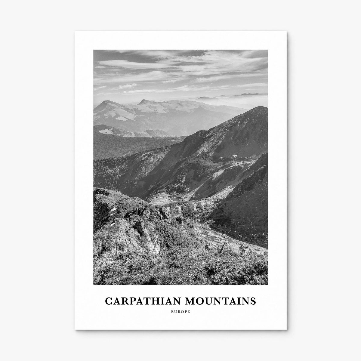 Carpathian Mountains Classic Poster, print only (unframed)