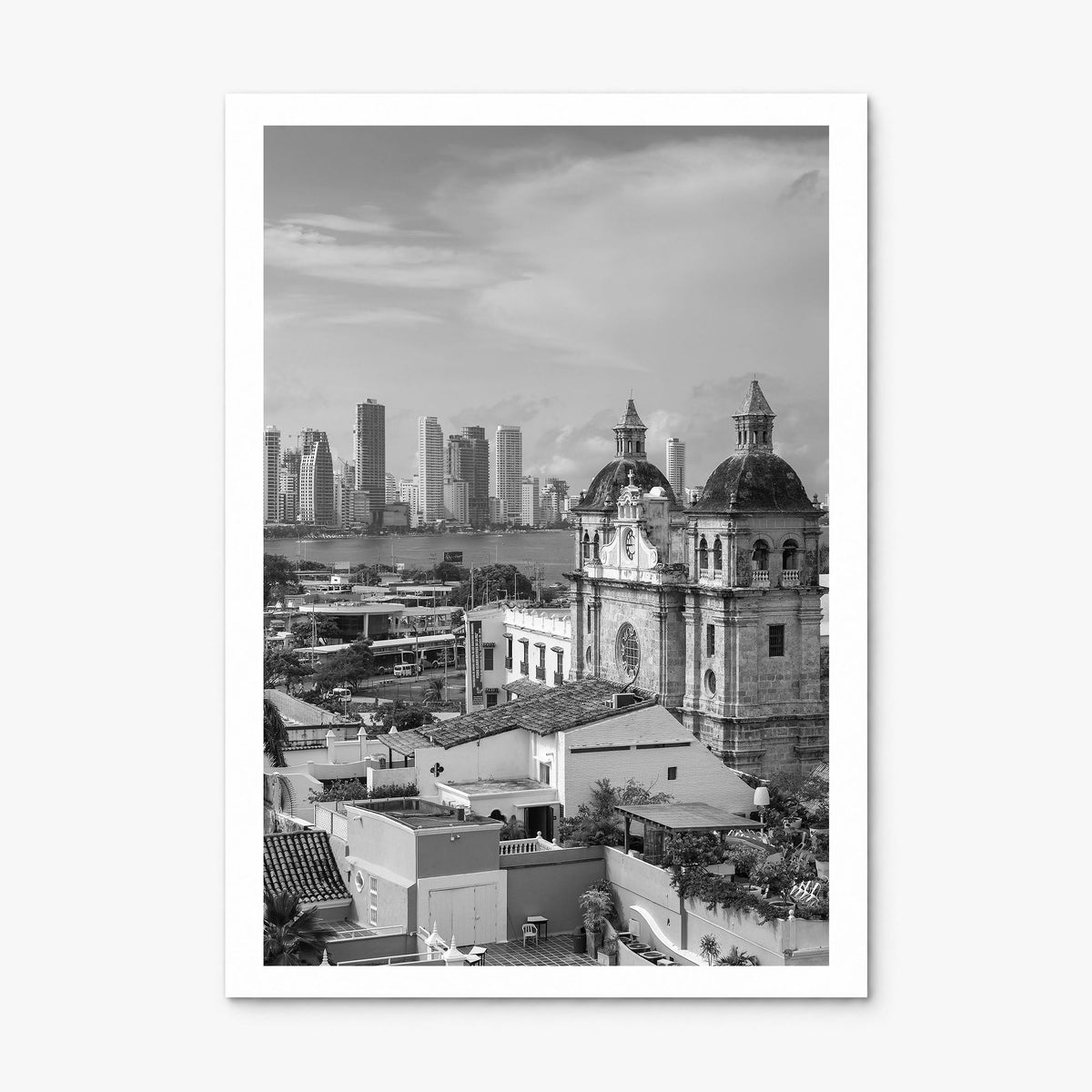 Cartagena de Indias Photo Poster, print only (unframed), white border