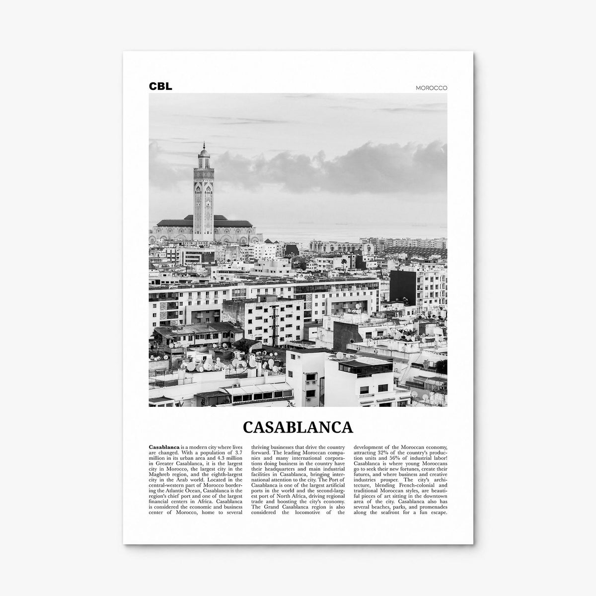 Casablanca Newspaper Poster, print only (unframed)