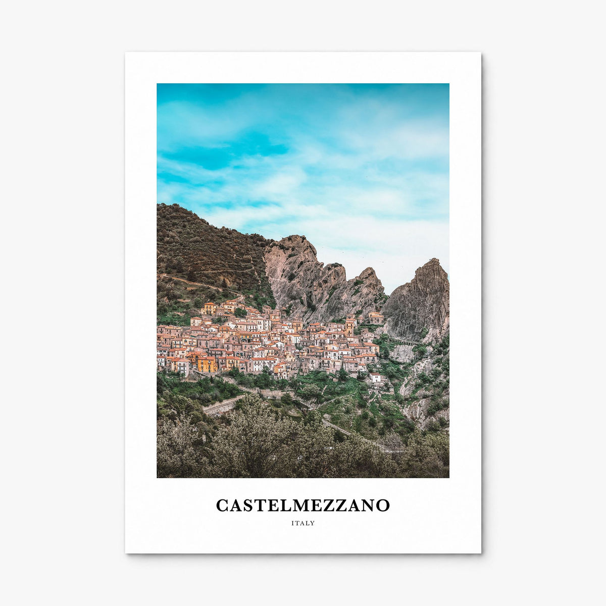 Castelmezzano Classic Poster, print only (unframed)