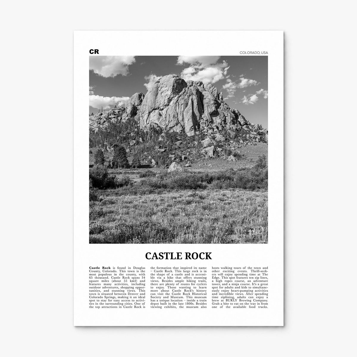 Castle Rock Newspaper Poster, print only (unframed)