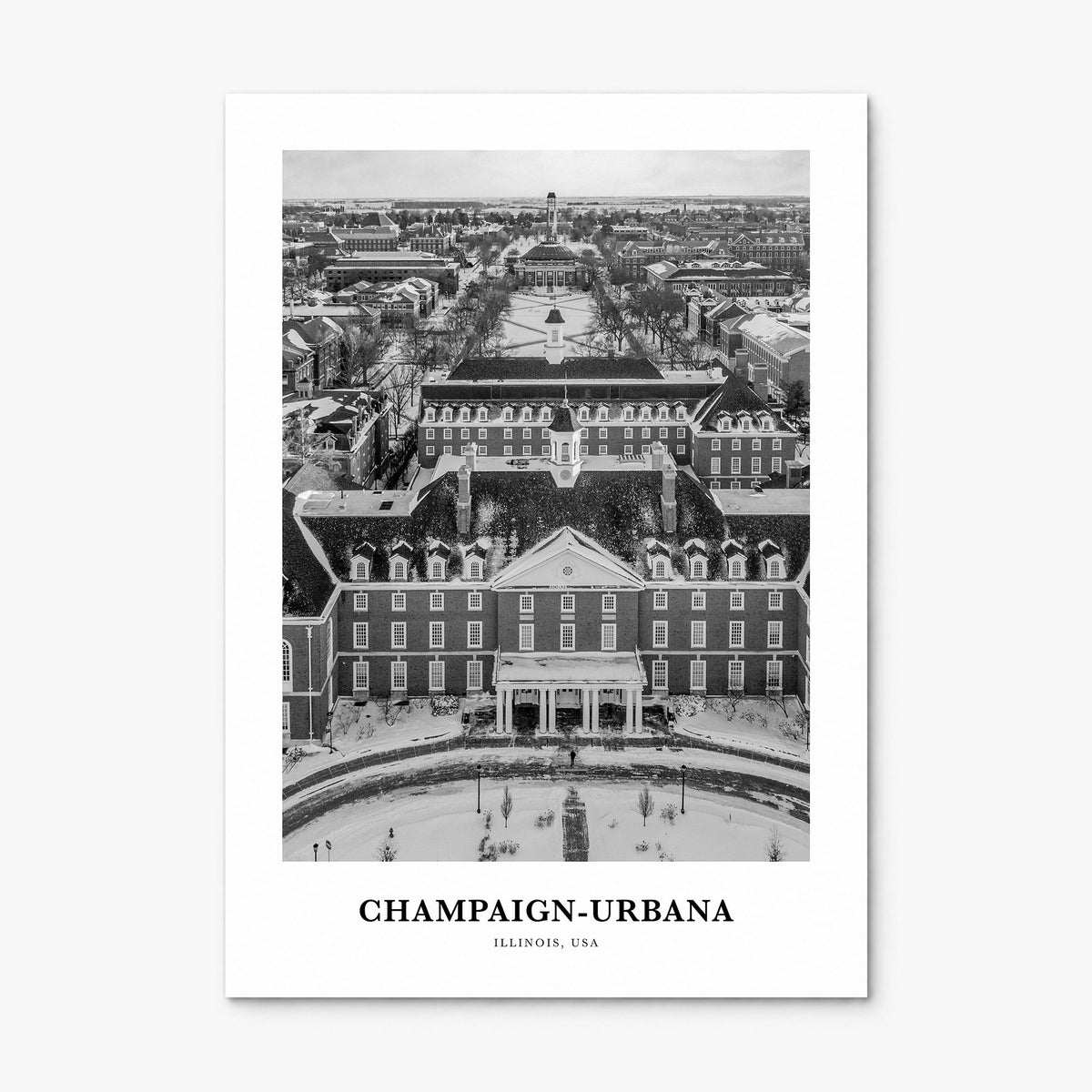 Champaign-Urbana Classic Poster, print only (unframed)