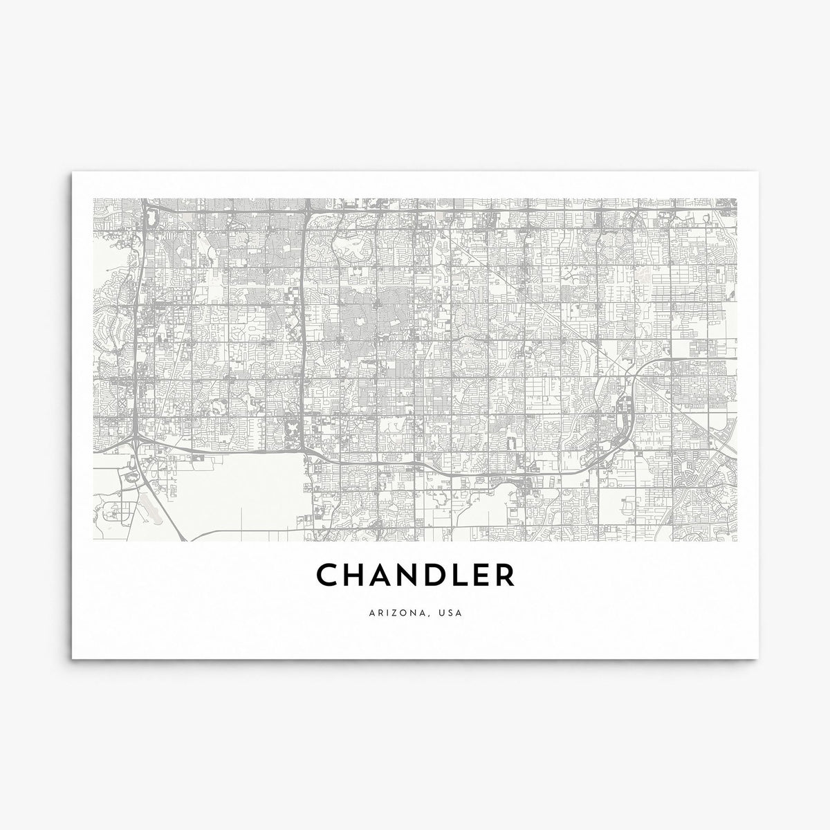 Chandler Map Poster, print only (unframed)
