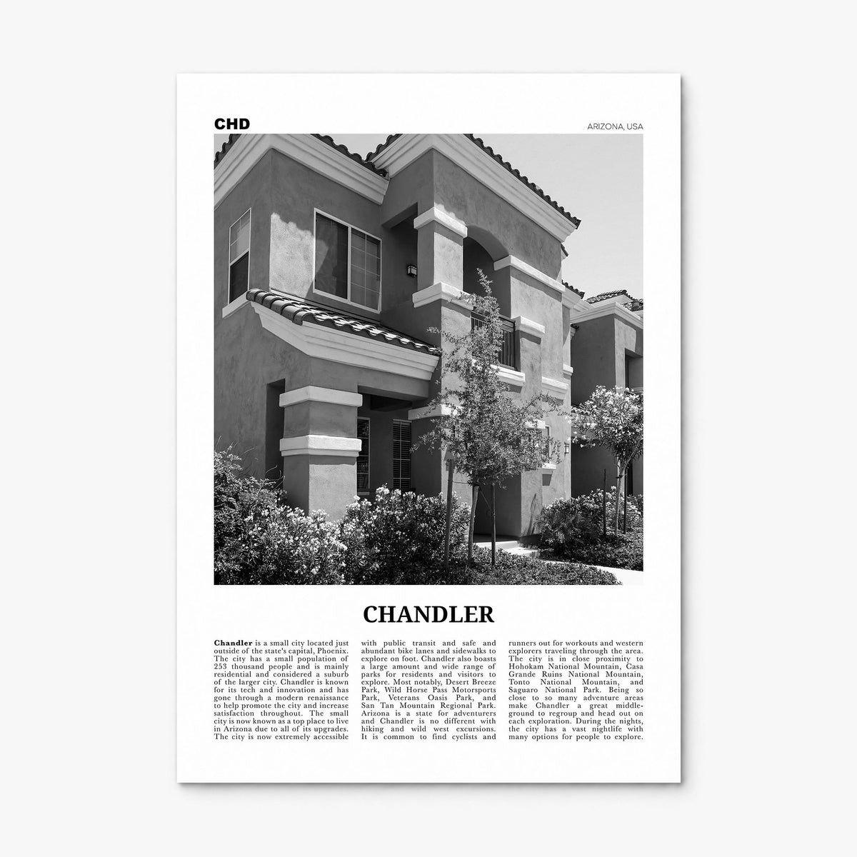 Chandler Newspaper Poster, print only (unframed)