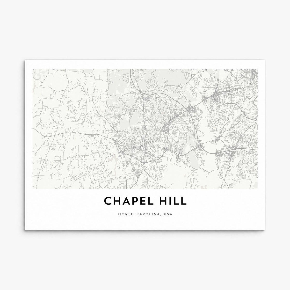 Chapel Hill Map Poster, print only (unframed)