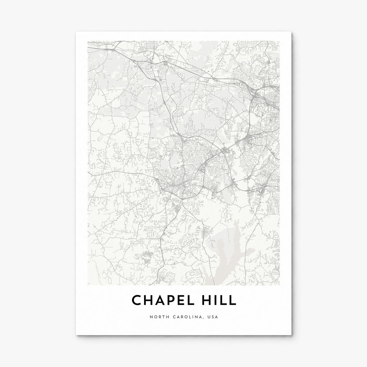Chapel Hill Map Poster, print only (unframed)