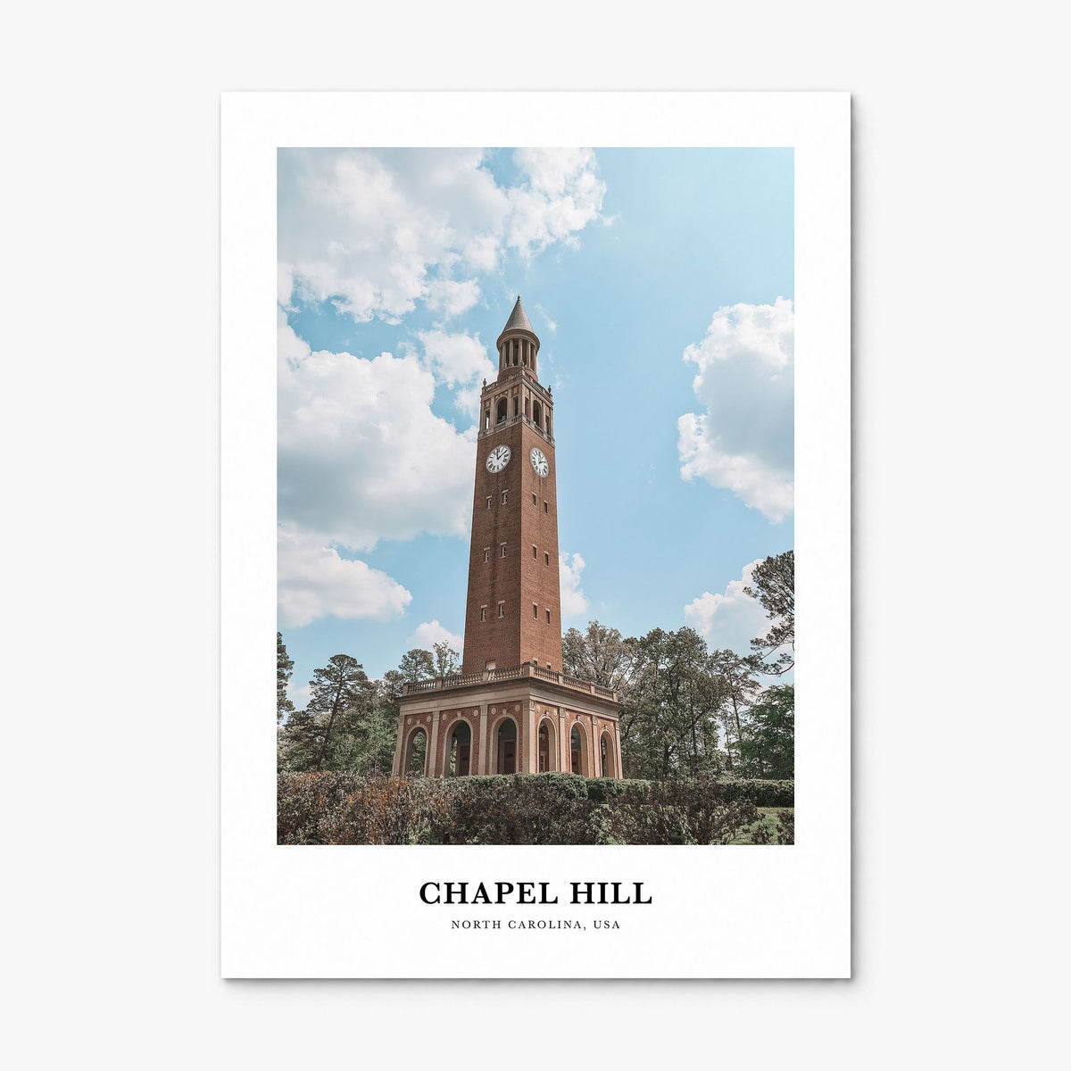Chapel Hill Classic Poster, print only (unframed)