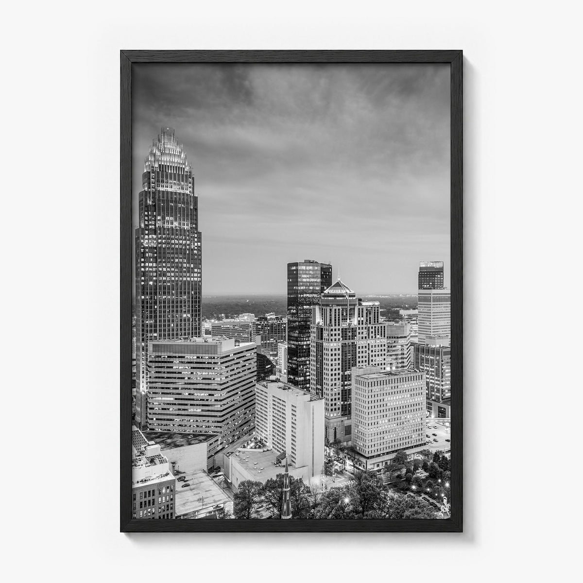 Charlotte Photo No 2 Poster in a black wood frame, full image (no border)