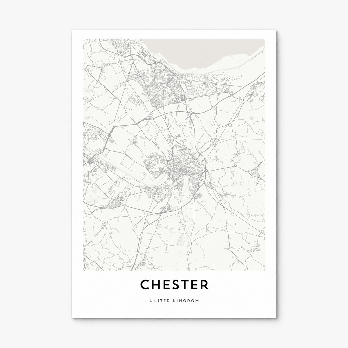 Chester Map Poster, print only (unframed)