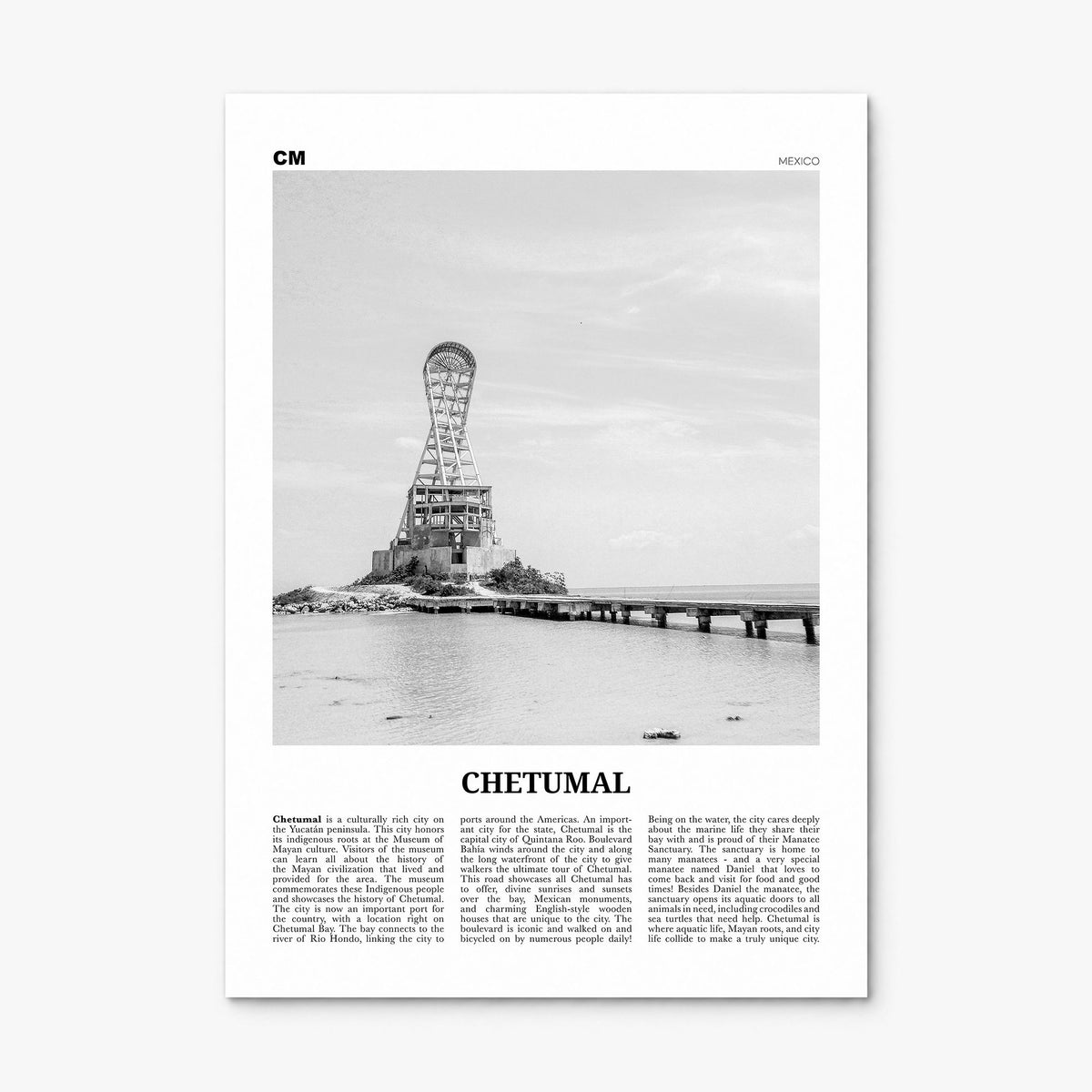 Chetumal Newspaper Poster, print only (unframed)