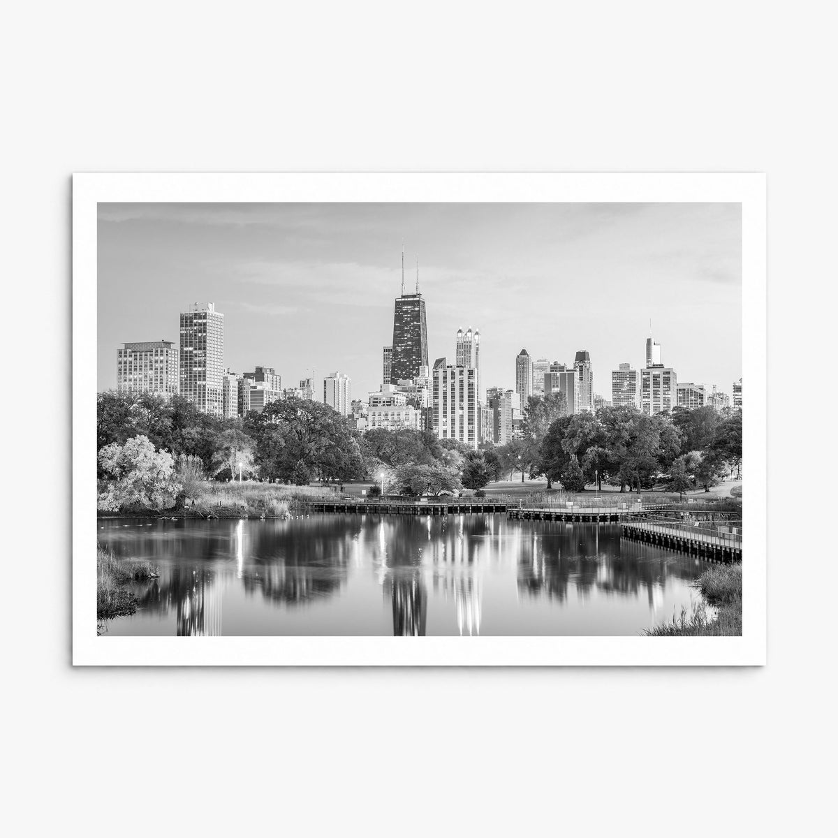 Chicago Photo No 2 Poster, print only (unframed), white border