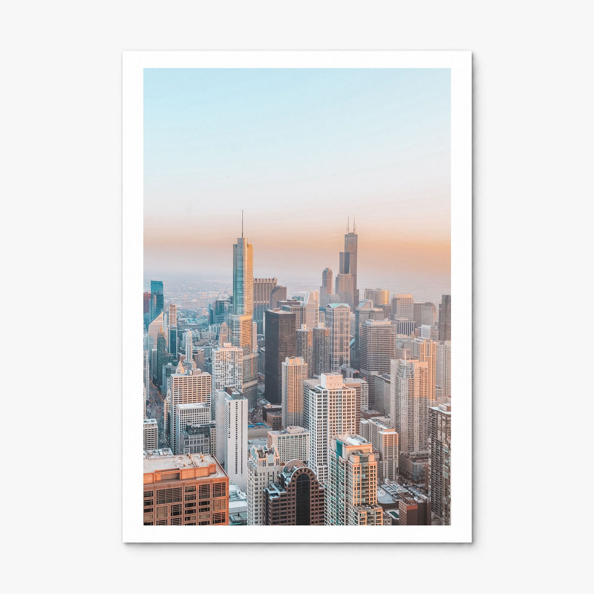 Chicago Photo No 1 Poster, print only (unframed), white border