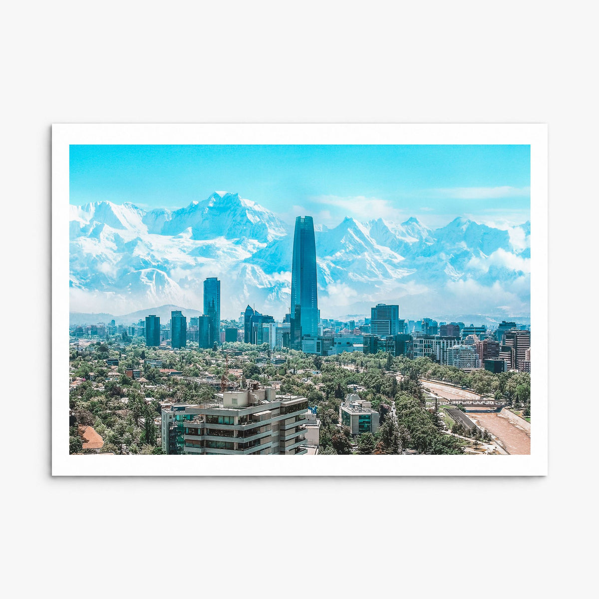 Chile Photo Poster, print only (unframed), white border