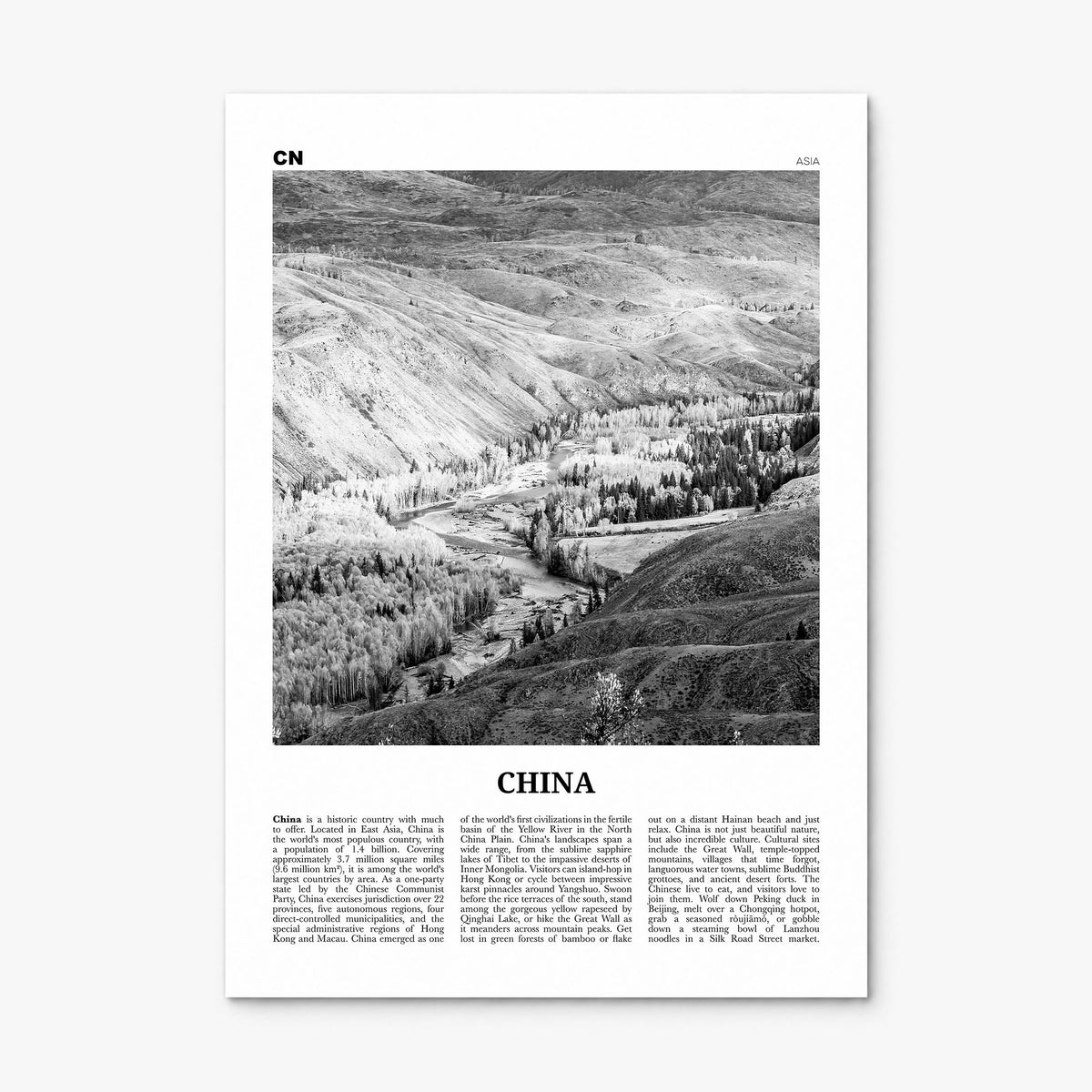 China Newspaper No 2 Poster, print only (unframed)