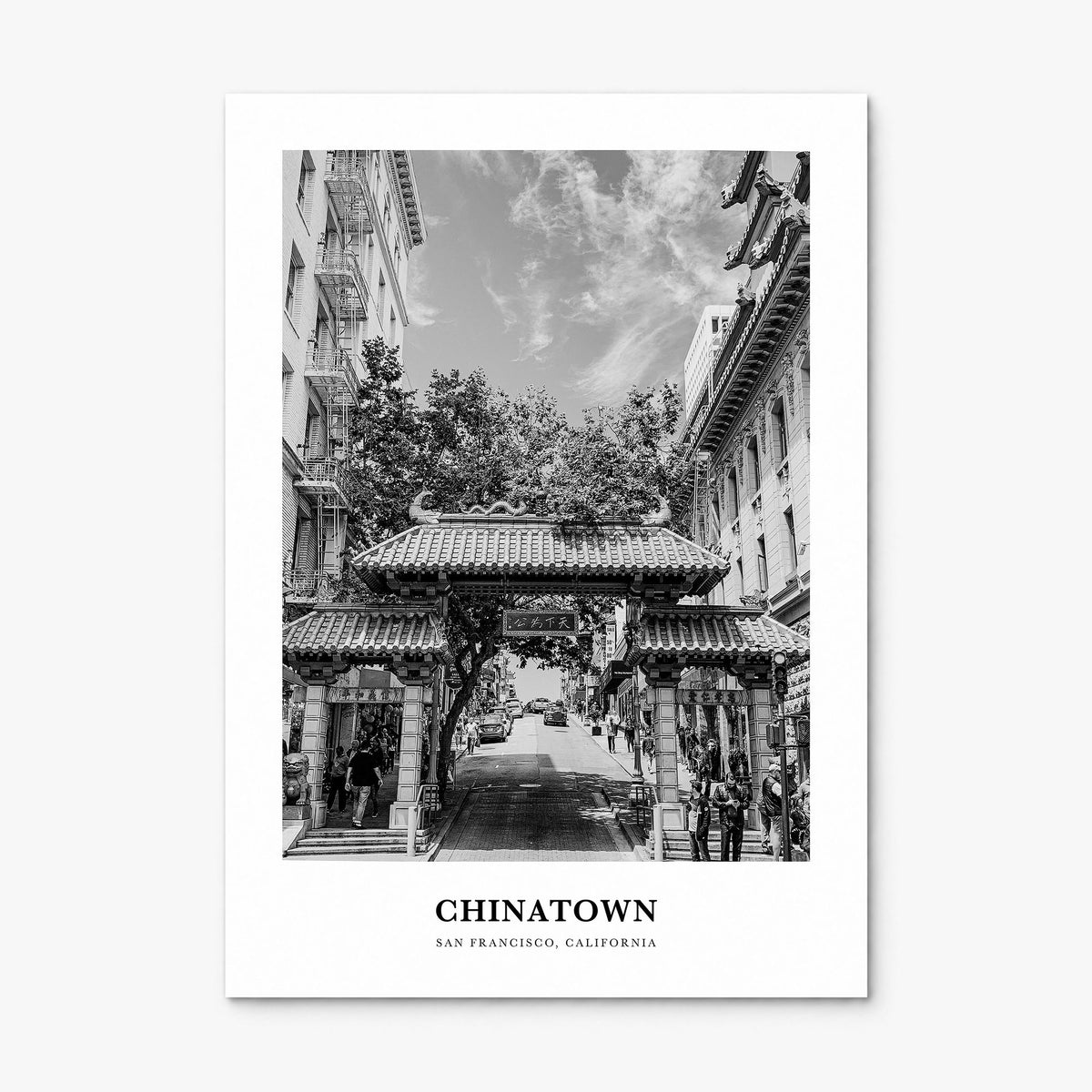 Chinatown, San Francisco Classic Poster, print only (unframed)