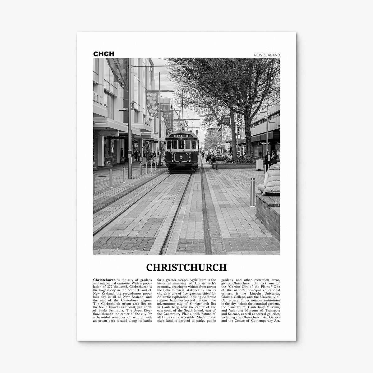 Christchurch Newspaper No 2 Poster, print only (unframed)