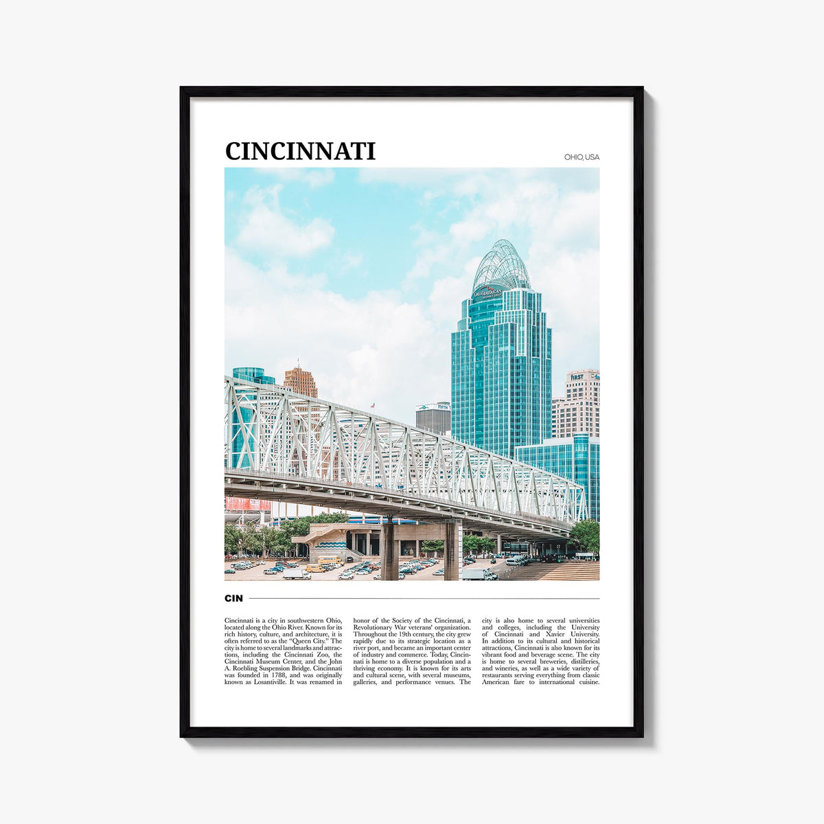 Cincinnati Travel No 1 Poster