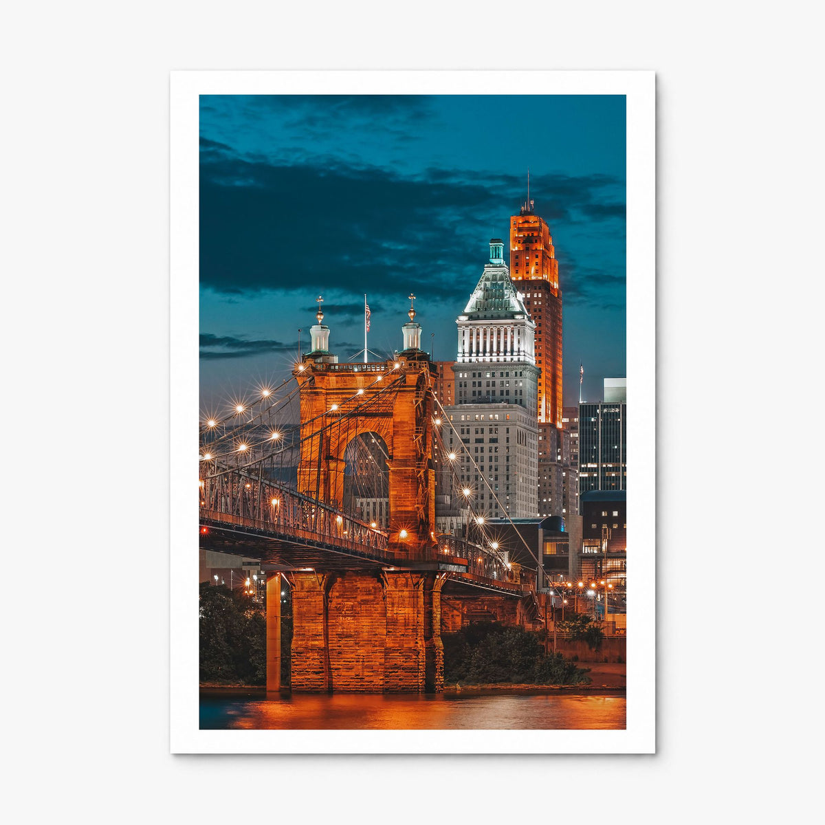 Cincinnati Photo No 2 Poster, print only (unframed), white border