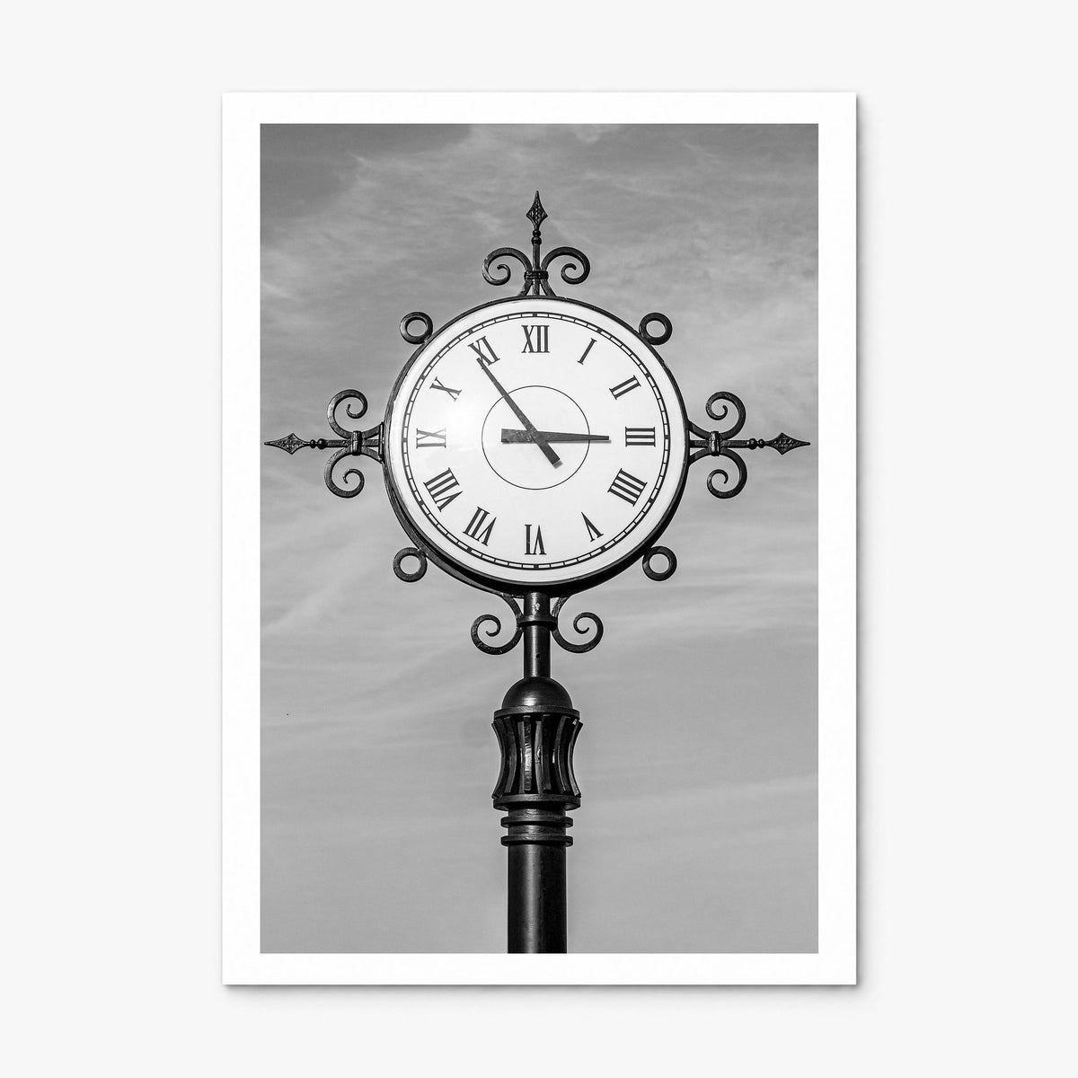 City Clock Pillar Photo No 2 Poster, print only (unframed), white border