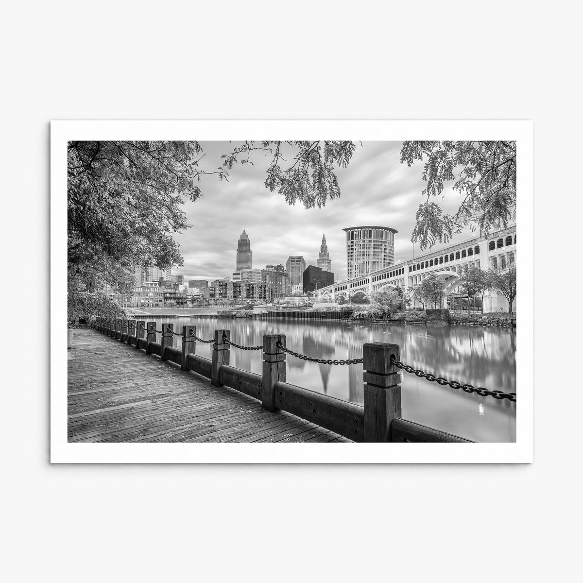 Cleveland Photo Poster, print only (unframed), white border