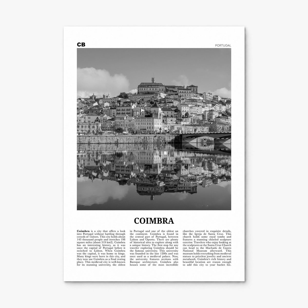 Coimbra Newspaper Poster, print only (unframed)