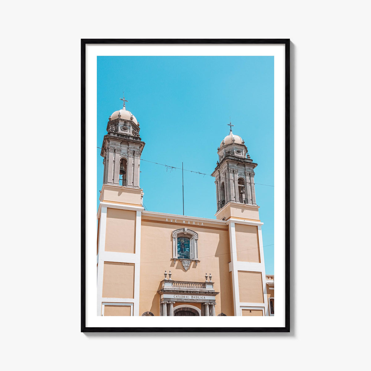 Colima colorful photo poster of Mexico – vertical wall art, unframed print shown in interior mockup