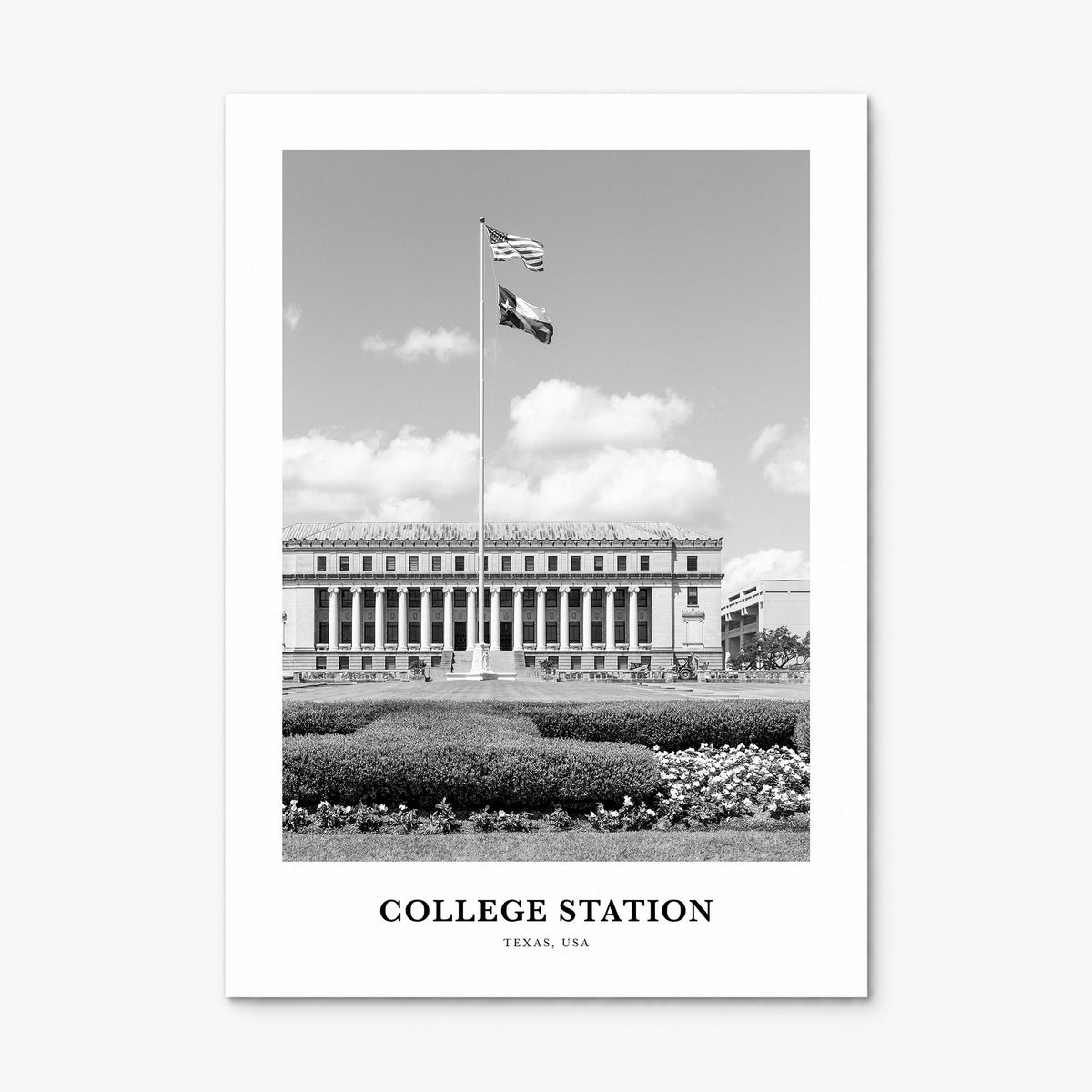 College Station Classic Poster, print only (unframed)