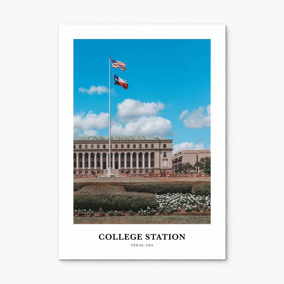 College Station Classic Poster, print only (unframed)