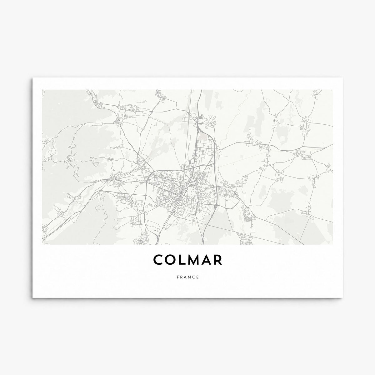 Colmar Map Poster, print only (unframed)