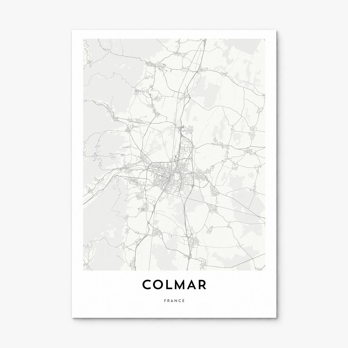 Colmar Map Poster, print only (unframed)