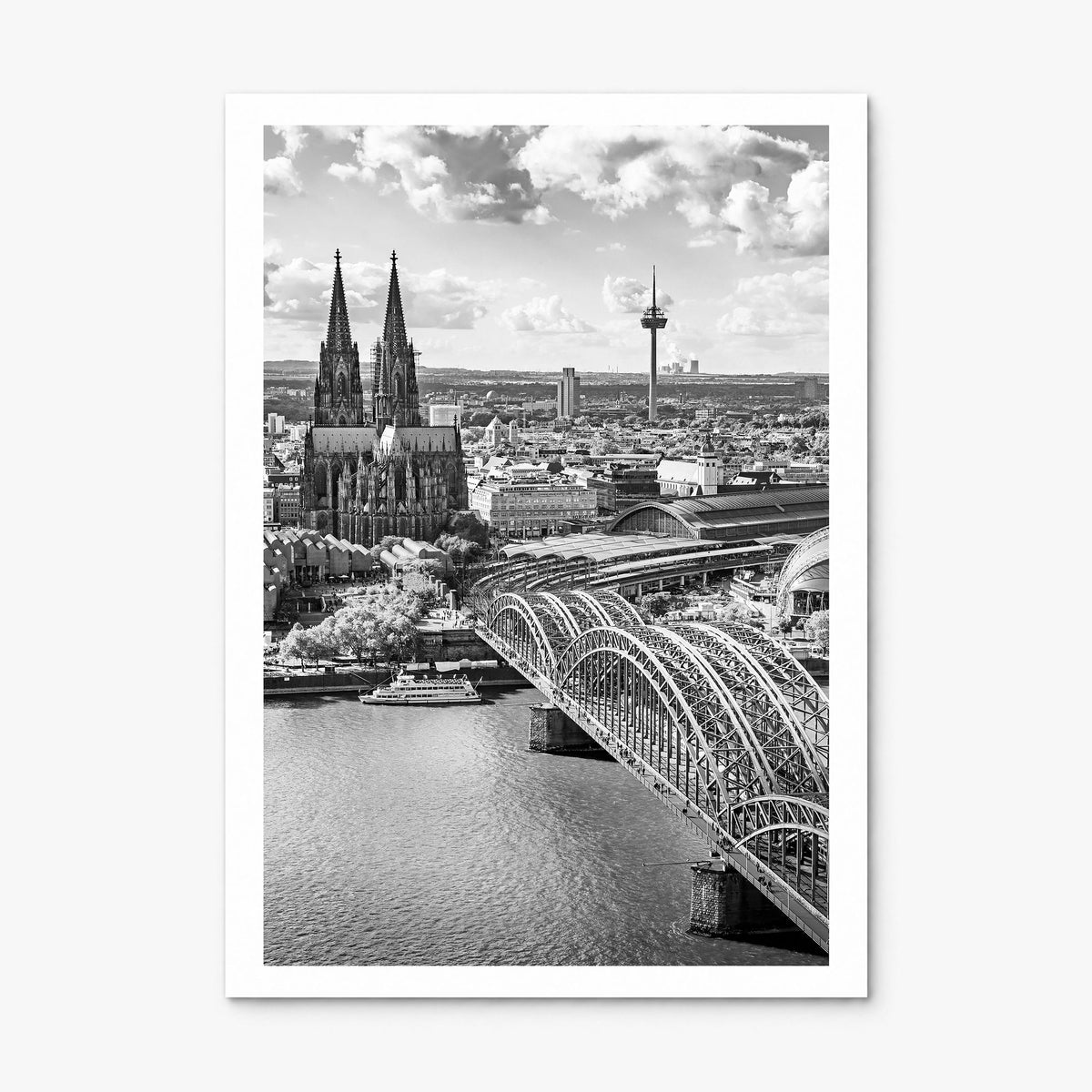 Cologne Photo Poster, print only (unframed), white border