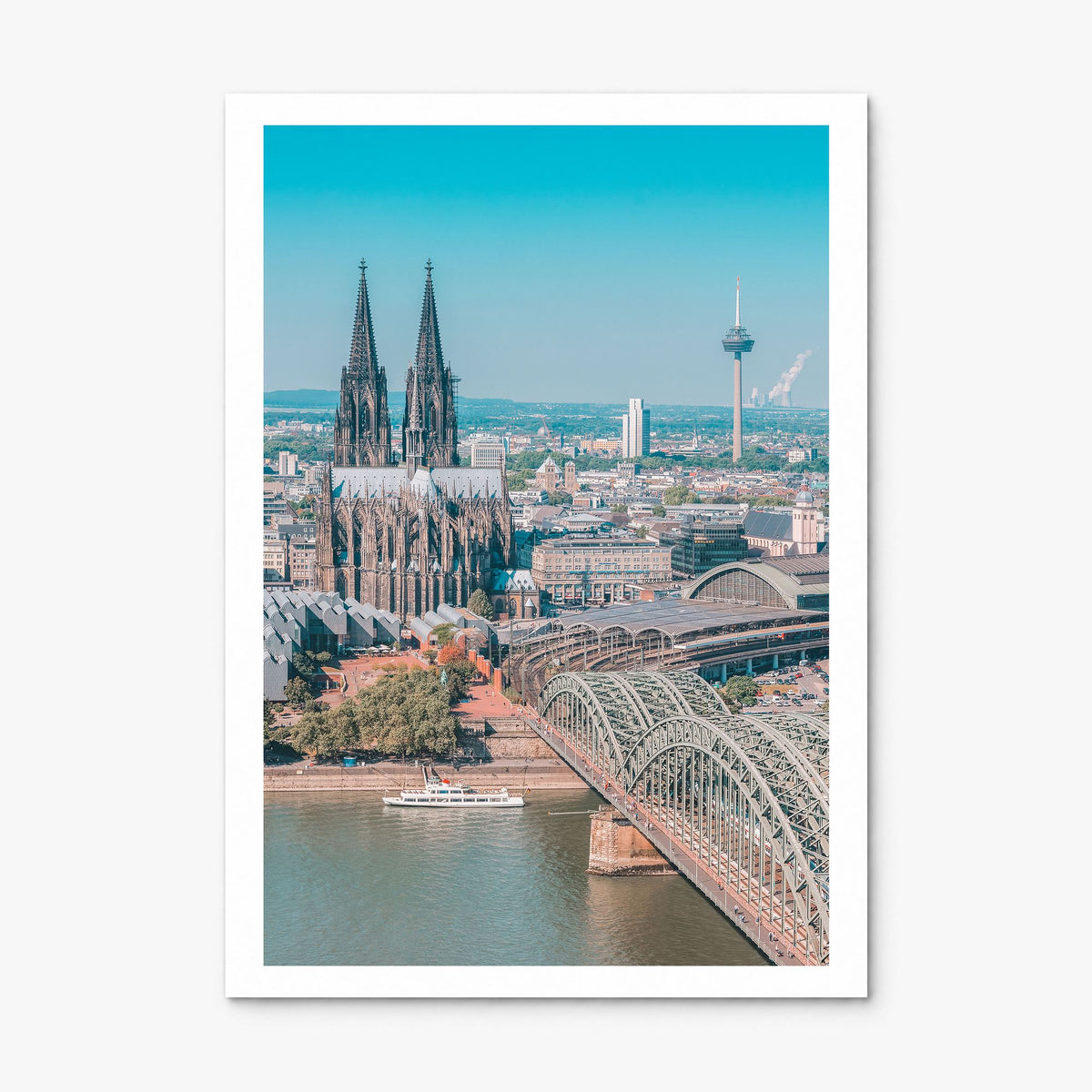 Cologne Photo Poster, print only (unframed), white border