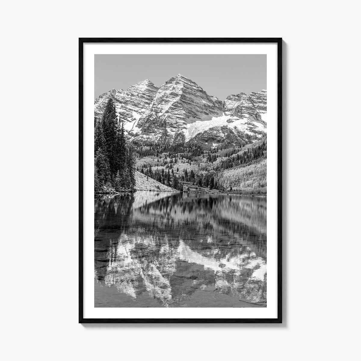 Colorado no. 1 black & white photo poster of United States – vertical wall art, unframed print shown in interior mockup