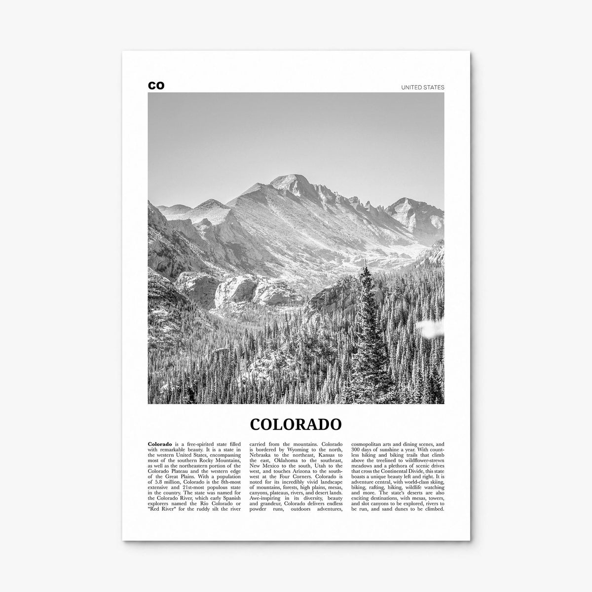 Colorado Newspaper No 1 Poster, print only (unframed)