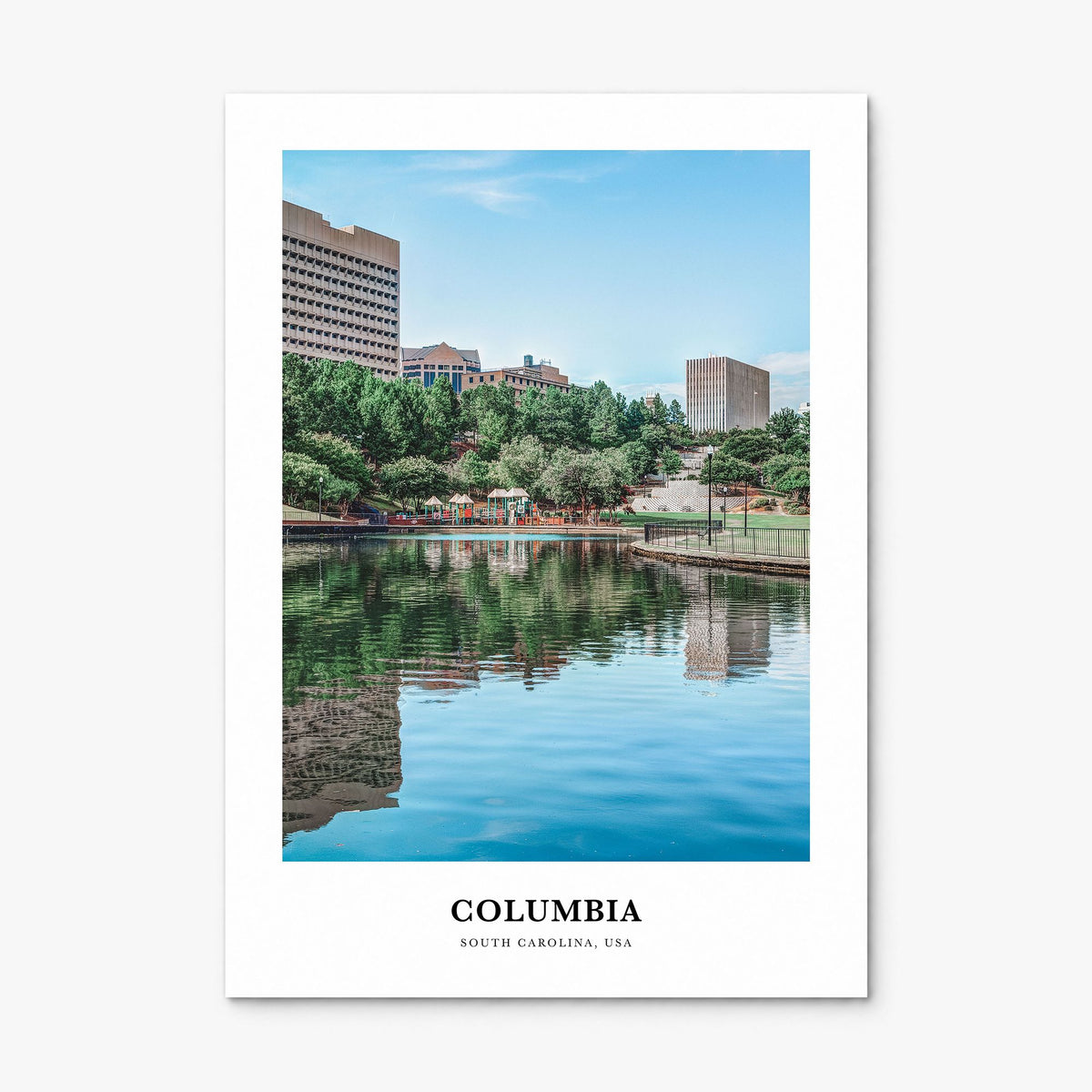 Columbia, South Carolina Classic Poster, print only (unframed)