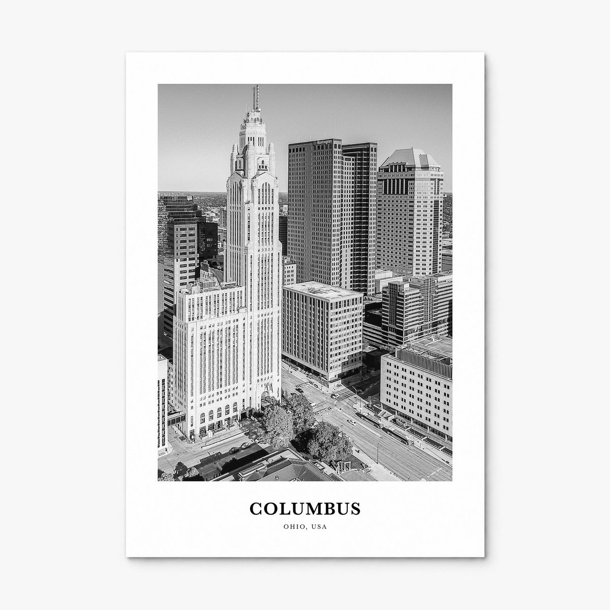 Columbus, Ohio Classic No 2 Poster, print only (unframed)