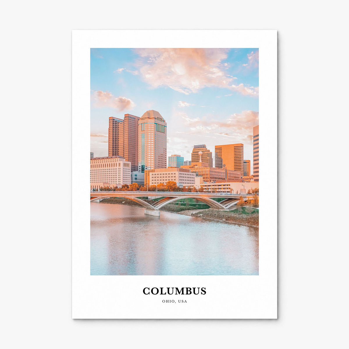 Columbus, Ohio Classic No 1 Poster, print only (unframed)
