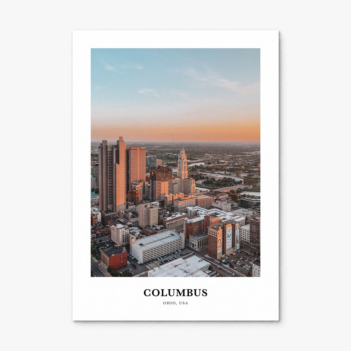 Columbus, Ohio Classic No 3 Poster, print only (unframed)